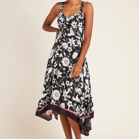 Anthropologie Dresses & Skirts - Anthropologie Maeve sweetheart neck floral sleeveless dress. Women's size 6